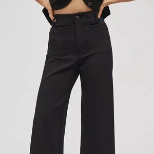 Anthropology - The Colette Knit Crop Wide-Leg Pants by Maeve Size 28